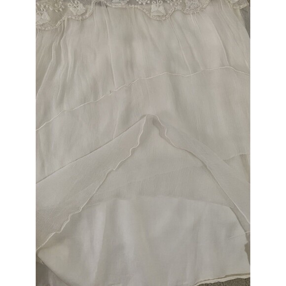 Zadig & Voltaire Women’s Dress Rhuya Deluxe Cream Lace Chiffon Crochet Small - Picture 7 of 10